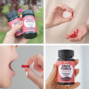 Cápsulas de Cogumelo Cordyceps ultra concentrado - EROS FORCE