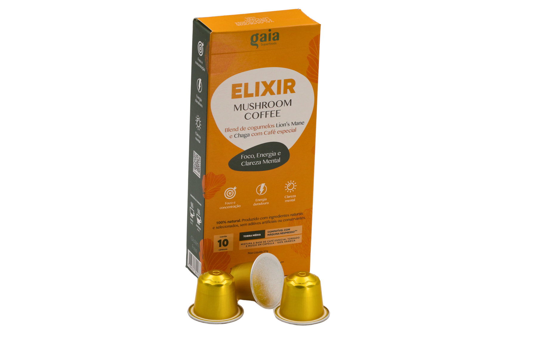 Cápsulas Café compatíveis  Nespresso - Elixir Mushroom Coffee