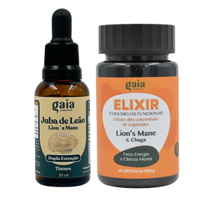 Kit Juba de Leão | Extrato Líquido + Extrato em cápsulas