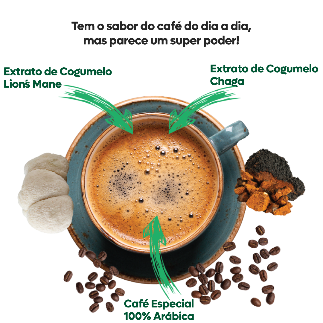 Cápsulas Café compatíveis  Nespresso - Elixir Mushroom Coffee